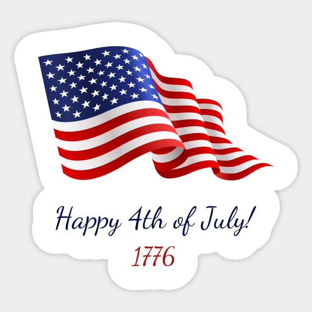 Happy 4th of July Sticker by Salasala